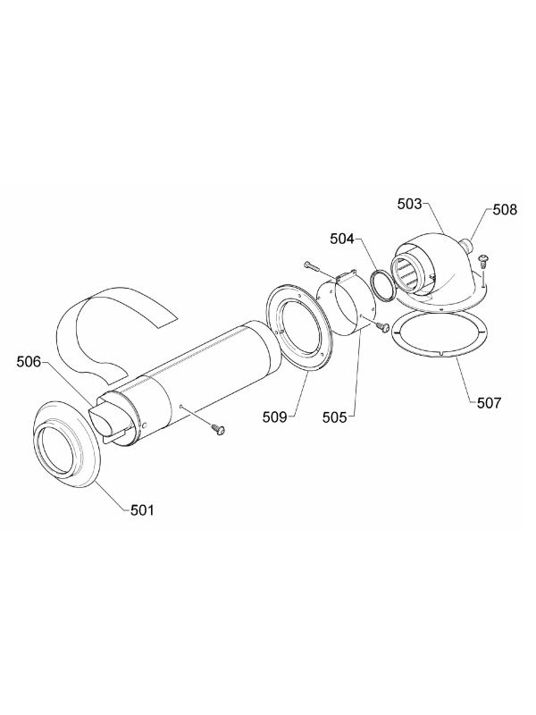 Exploded Diagram for TELESCOPIC FLUE