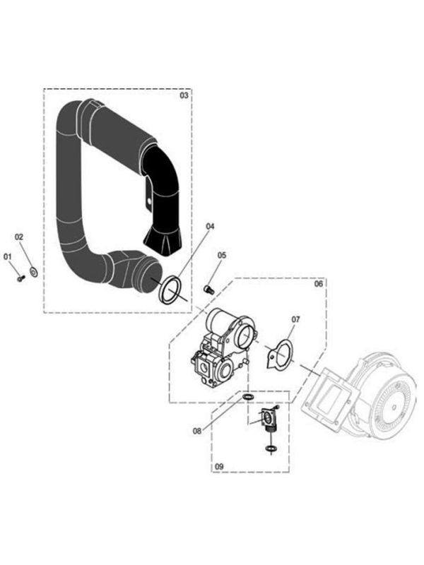Exploded Diagram for GAS SECTION