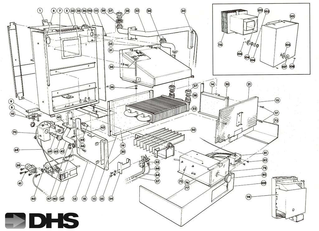 Exploded Diagram for COMPLETE MODEL 1