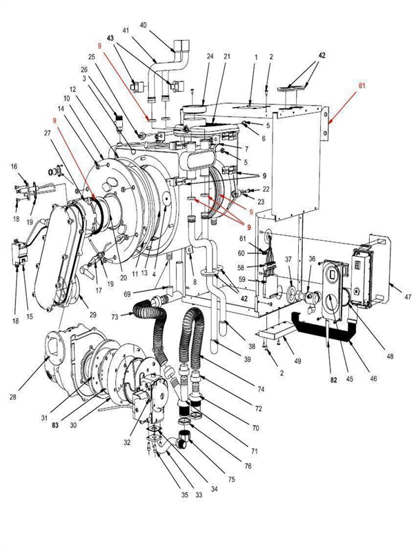 Exploded Diagram for BOILER ASSY