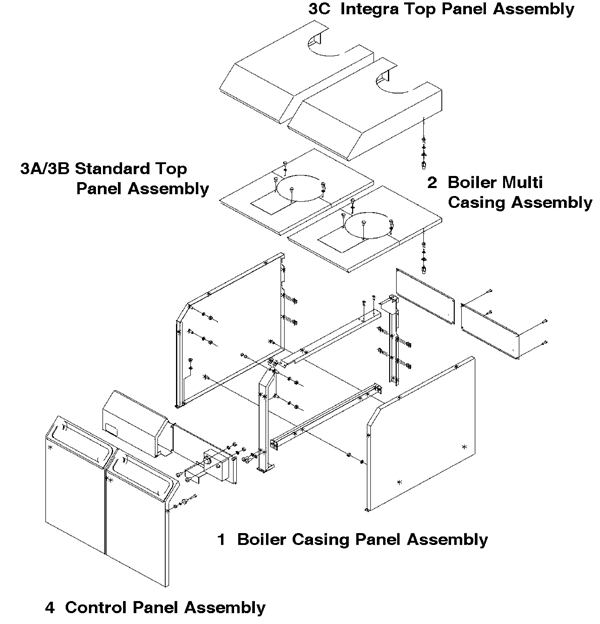 Exploded Diagram for CASING ASSEMBLY