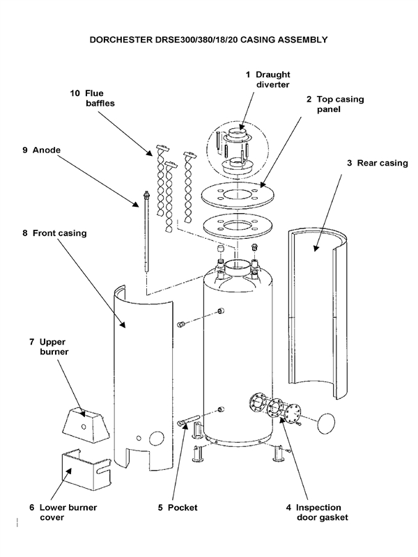 Exploded Diagram for CASING ASSEMBLY