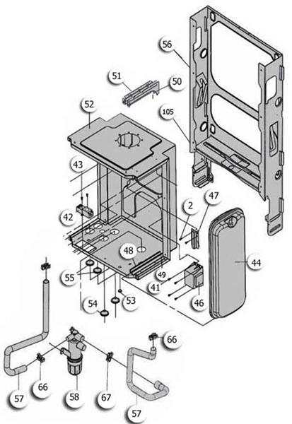 Exploded Diagram for MAIN FRAME