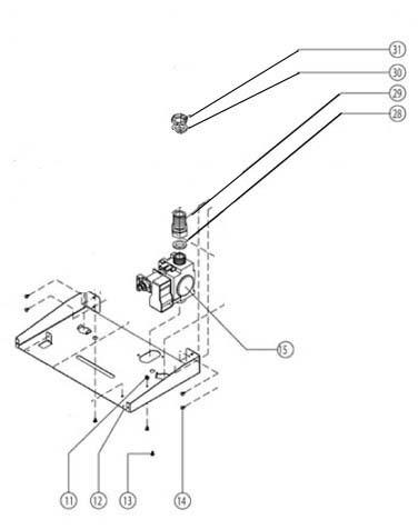 Exploded Diagram for GAS VALVE