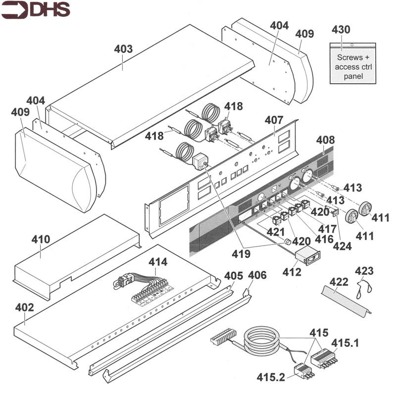 Exploded Diagram for STANDARD CONTROL PANEL 2