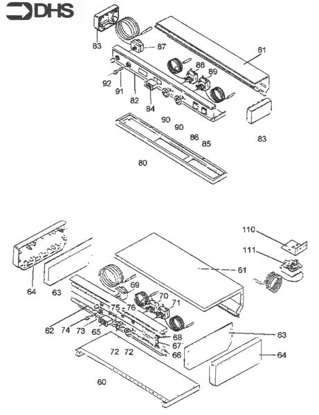 Exploded Diagram for CONTROL PANEL ASSY