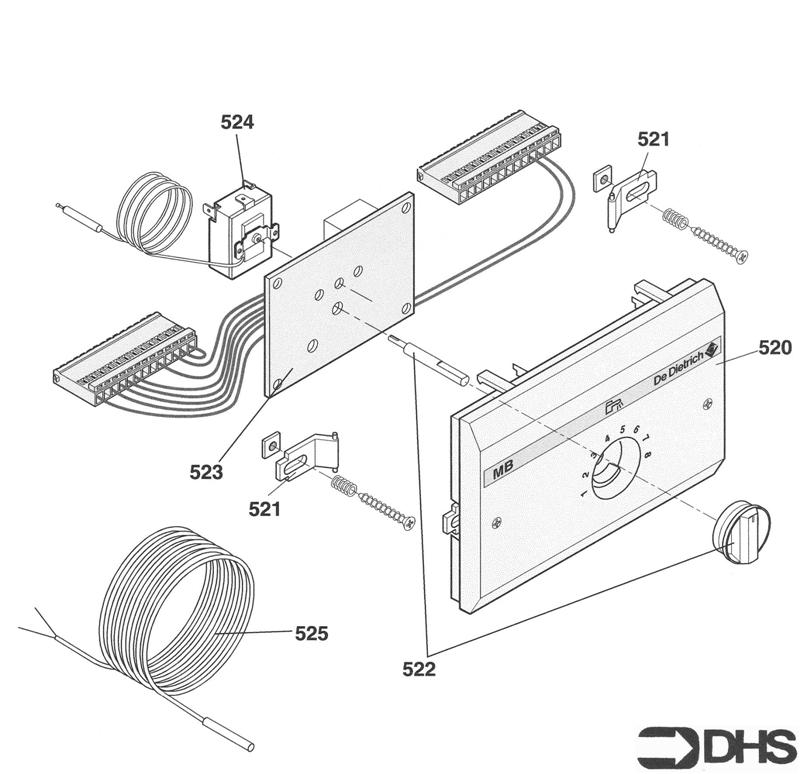 Exploded Diagram for DHW SENSOR