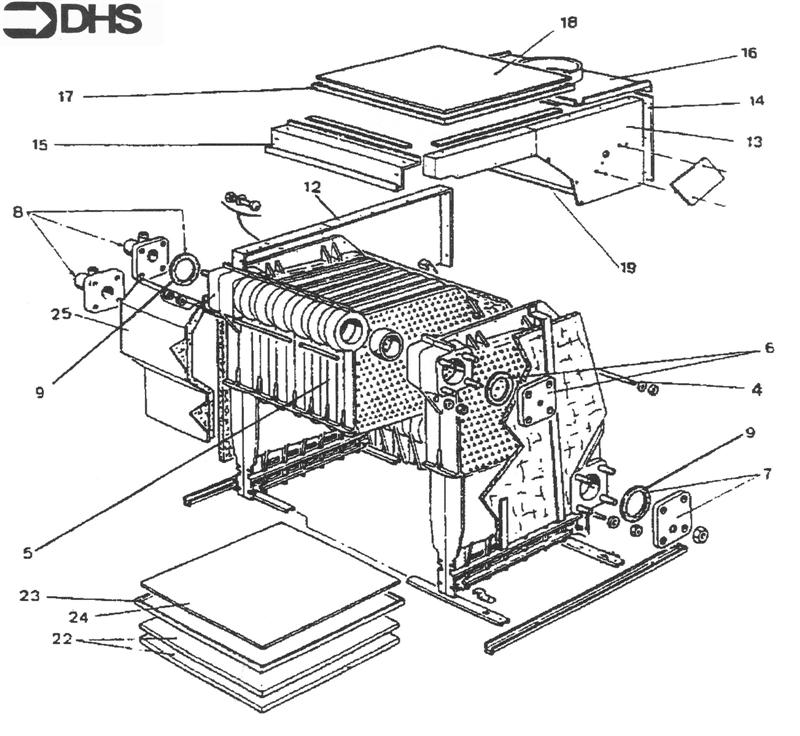 Exploded Diagram for CLEAN OUT COVER ASSY