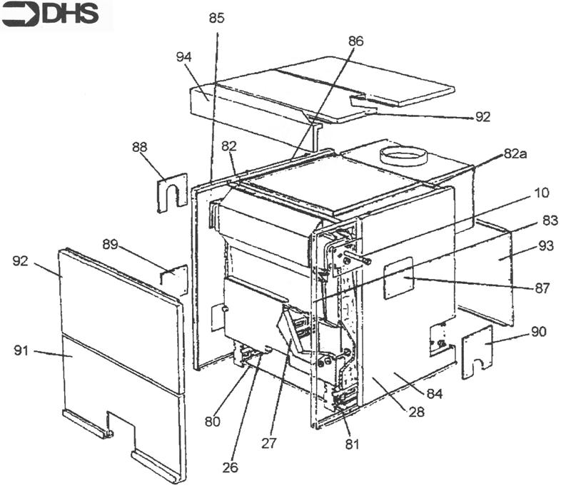 Exploded Diagram for COMBINATION CHAMBER