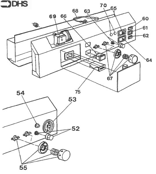 Exploded Diagram for CONTROL PANEL ASSY