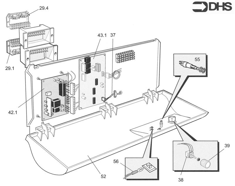Exploded Diagram for CONTROL BOX CXS/SD ASSY