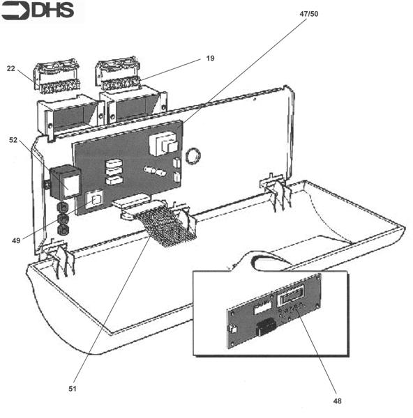 Exploded Diagram for CONTROL BOX CXDI 110-180