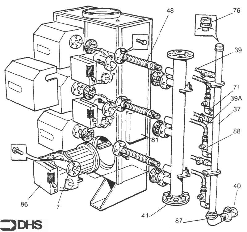 Exploded Diagram for BOILER BODY ASSY