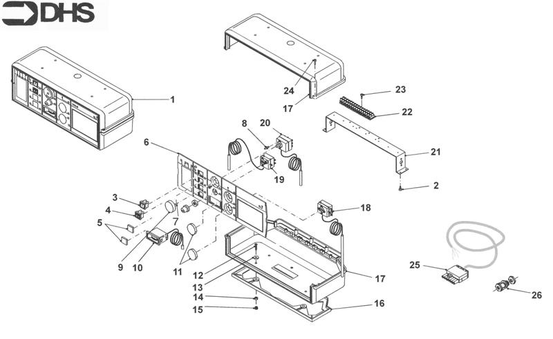 Exploded Diagram for 1 STAGE CONTROL PANEL