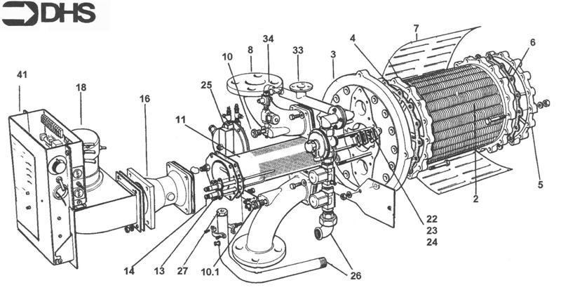 Exploded Diagram for BURNER ASSY