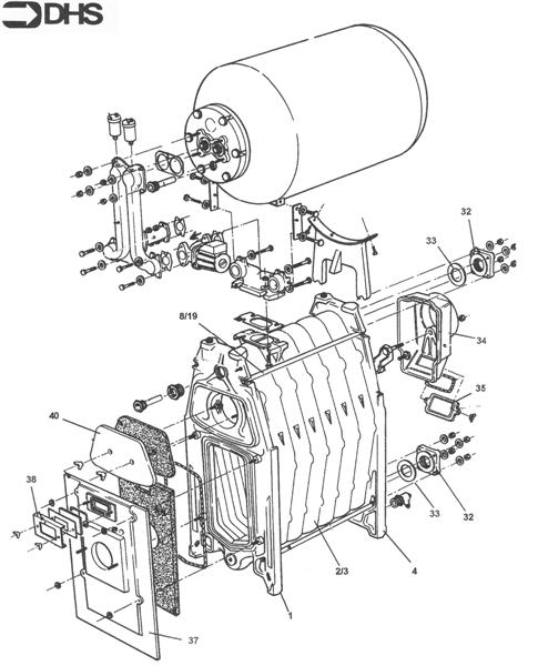 Exploded Diagram for BOILER BODY ASSY