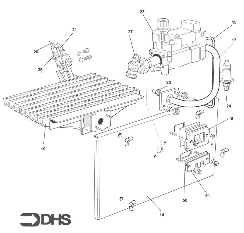 Exploded Diagram for BURNER