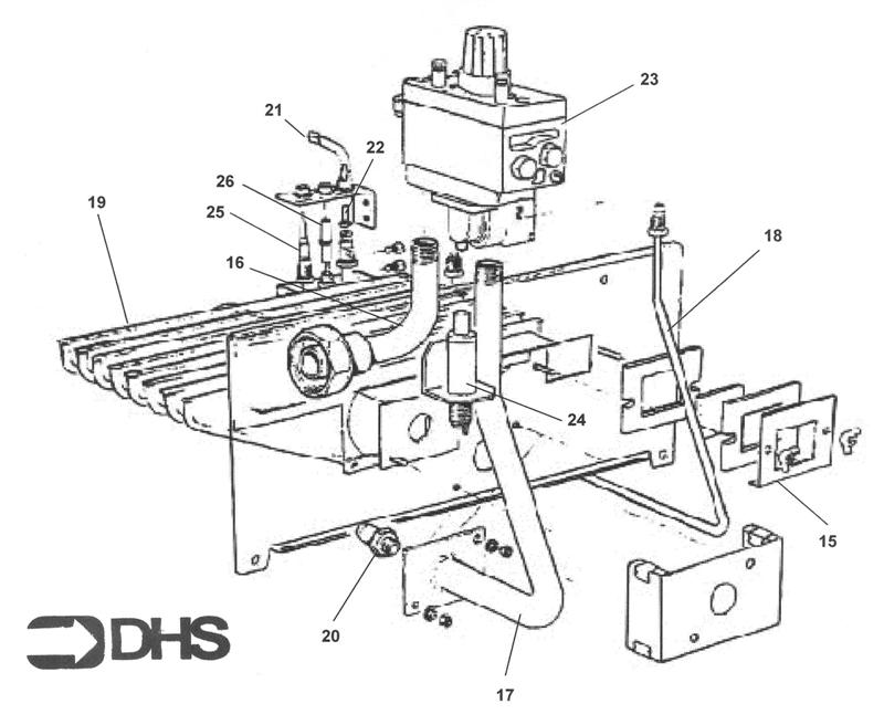 Exploded Diagram for BURNER ASSY - SIT CONTROLS