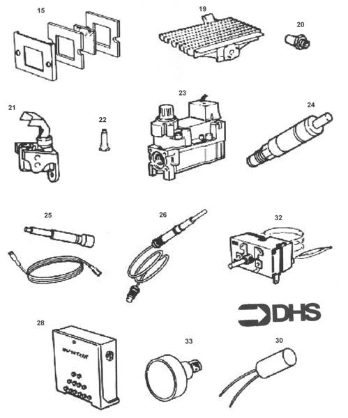 Exploded Diagram for SHORT PARTS LIST