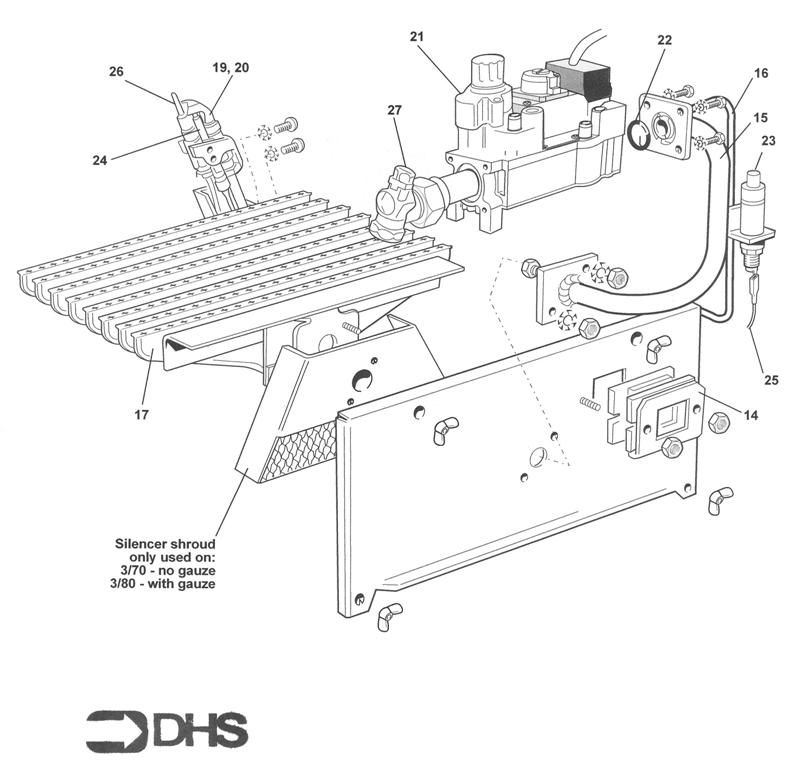 Exploded Diagram for BURNER ASSY
