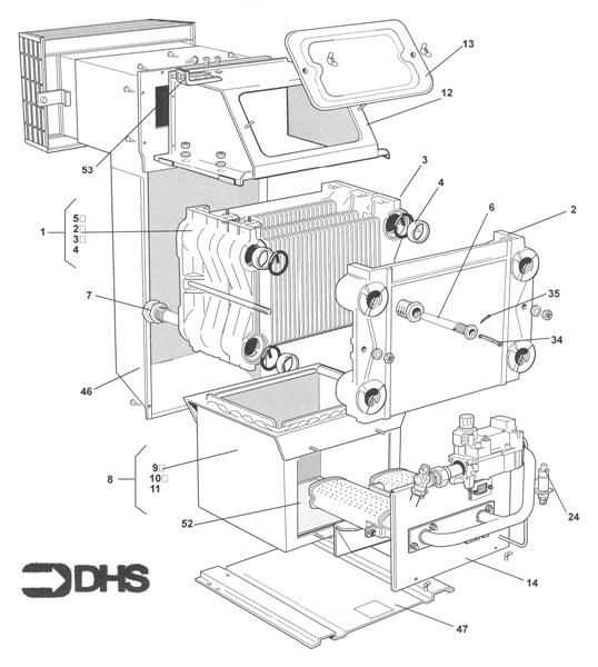 Exploded Diagram for BOILER