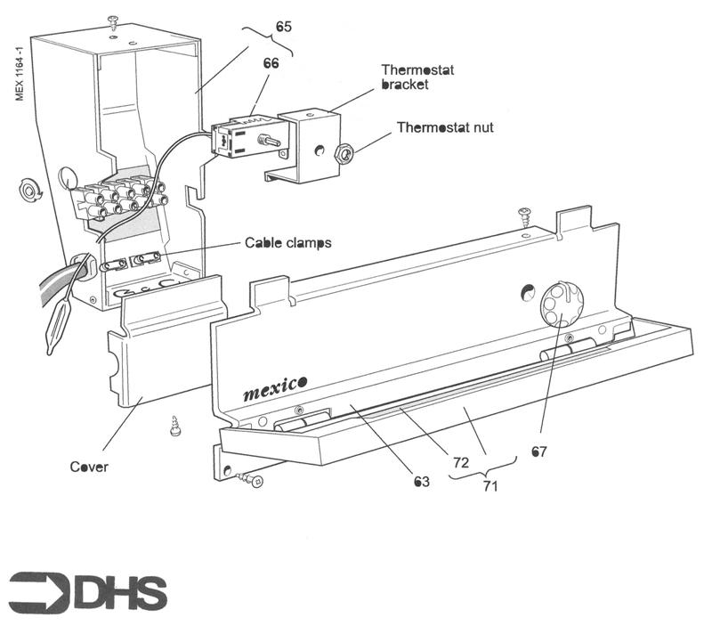 Exploded Diagram for BOILER CONTROL PANEL