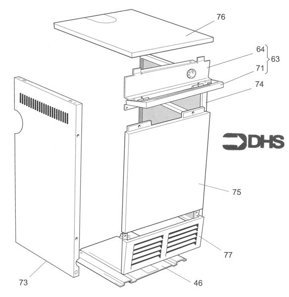 Exploded Diagram for JACKET ASSY