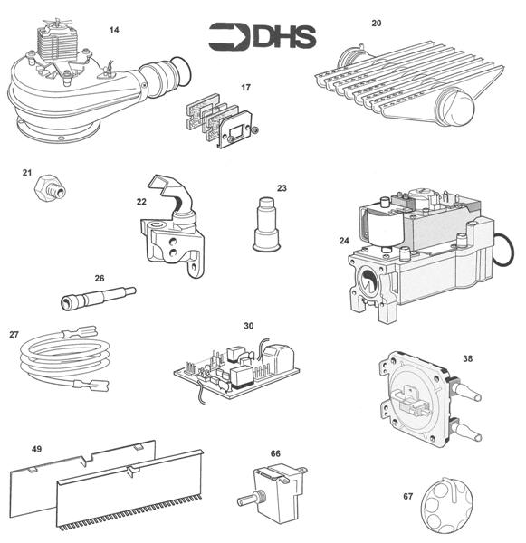 Exploded Diagram for SHORT PARTS LIST