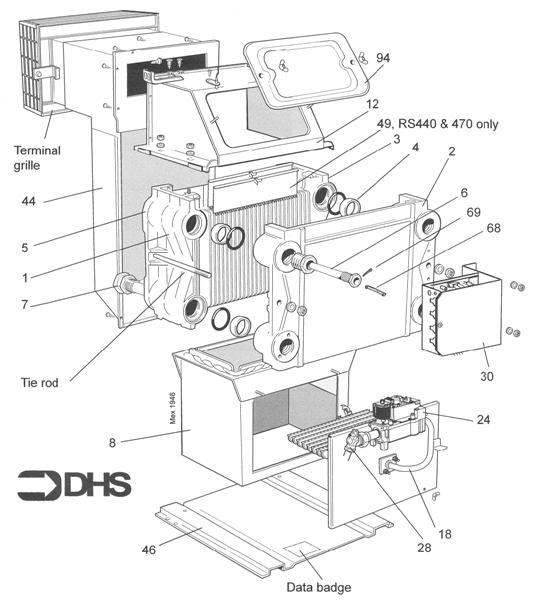 Exploded Diagram for BOILER