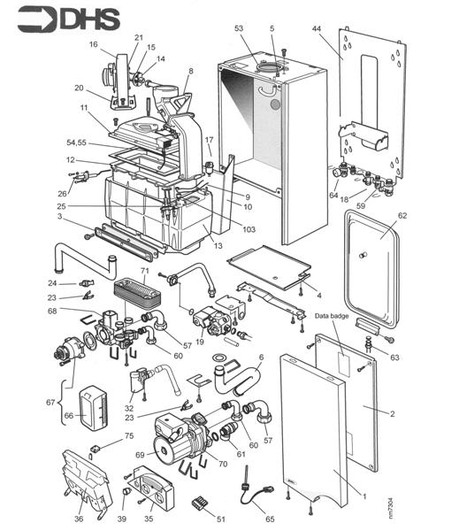 Exploded Diagram for BOILER