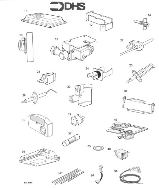 Exploded Diagram for SHORT PARTS LIST