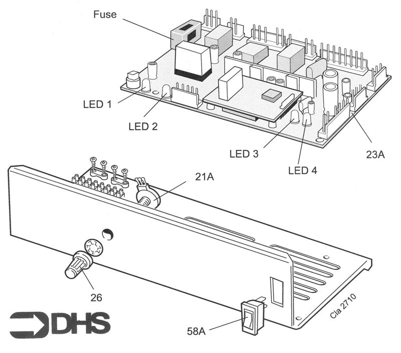 Exploded Diagram for CONTROL PANEL