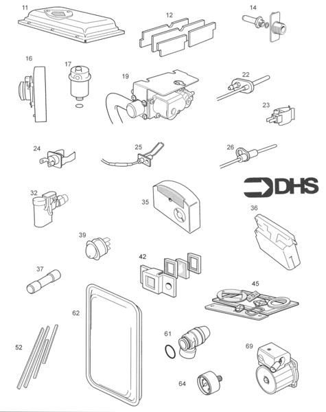 Exploded Diagram for SHORT PARTS LIST