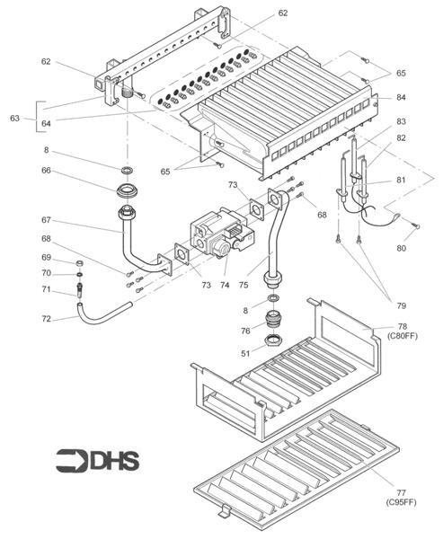 Exploded Diagram for GAS ASSY