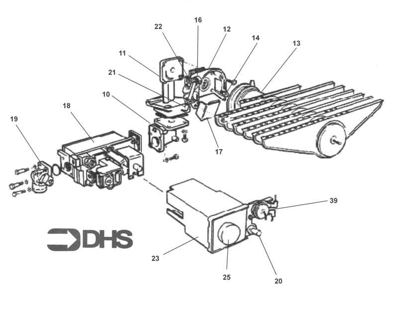 Exploded Diagram for BURNER ASSY