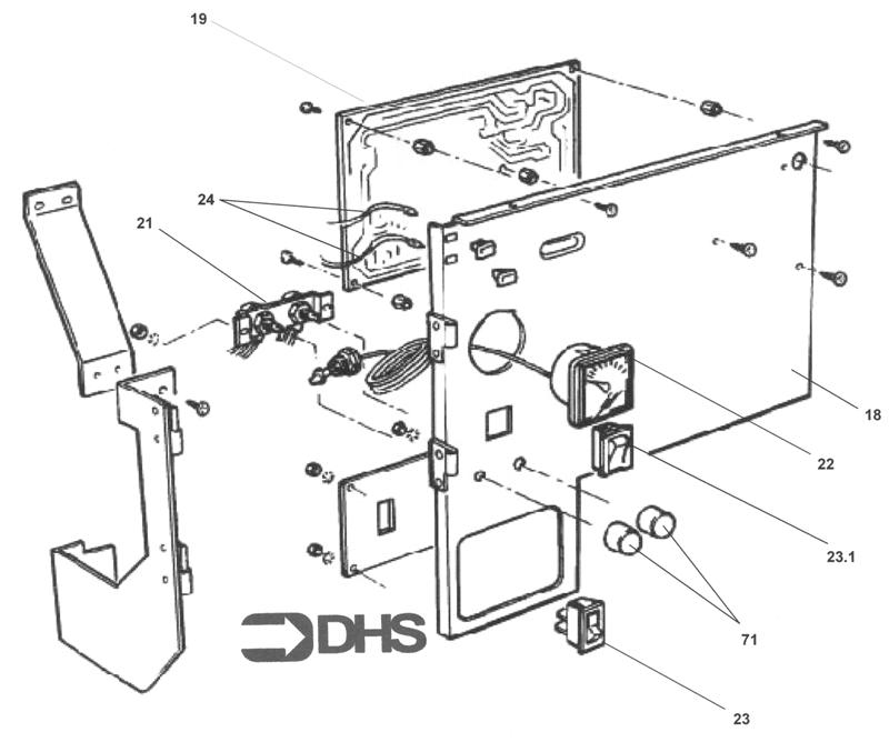 Exploded Diagram for CONTROL PANEL ASSY