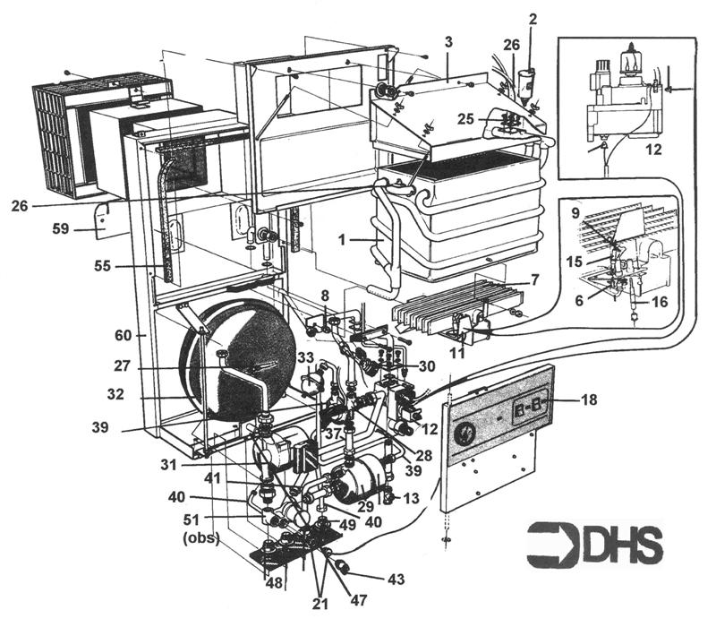 Exploded Diagram for BOILER ASSY