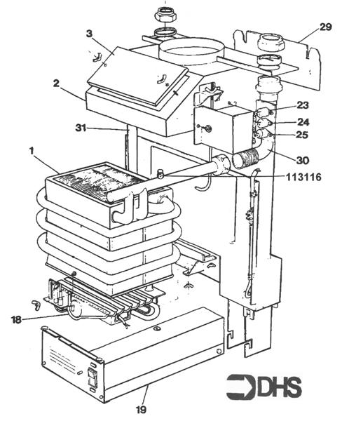 Exploded Diagram for BOILER ASSY