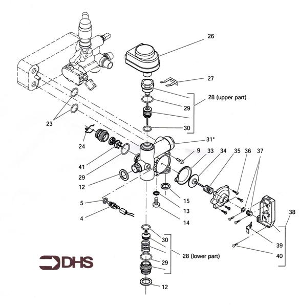 Exploded Diagram for DIVERTER VALVE