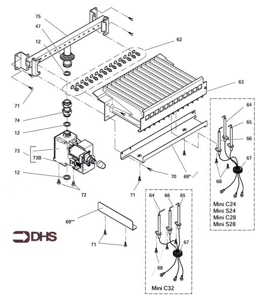 Exploded Diagram for GAS ASSY