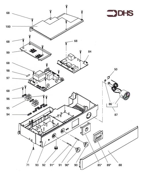 Exploded Diagram for CONTROL PANEL/IGNITION DEVICE