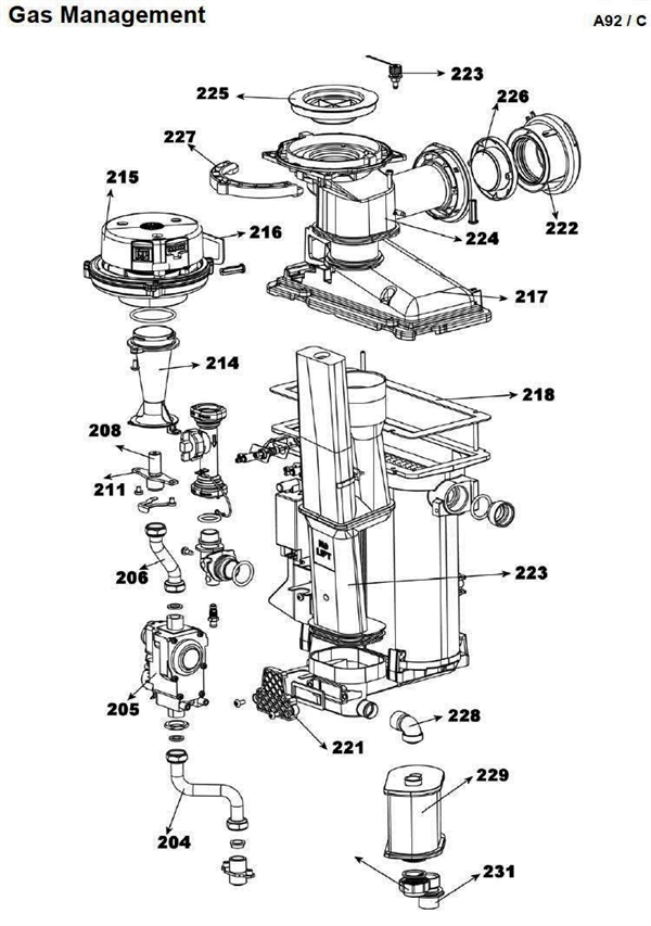Exploded Diagram for GAS MANAGEMENT