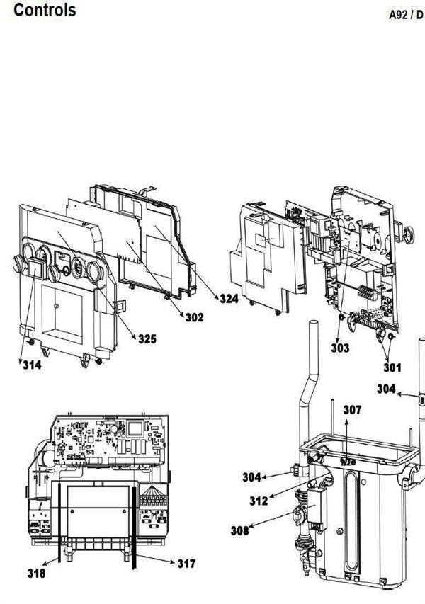 Exploded Diagram for CONTROL BOX