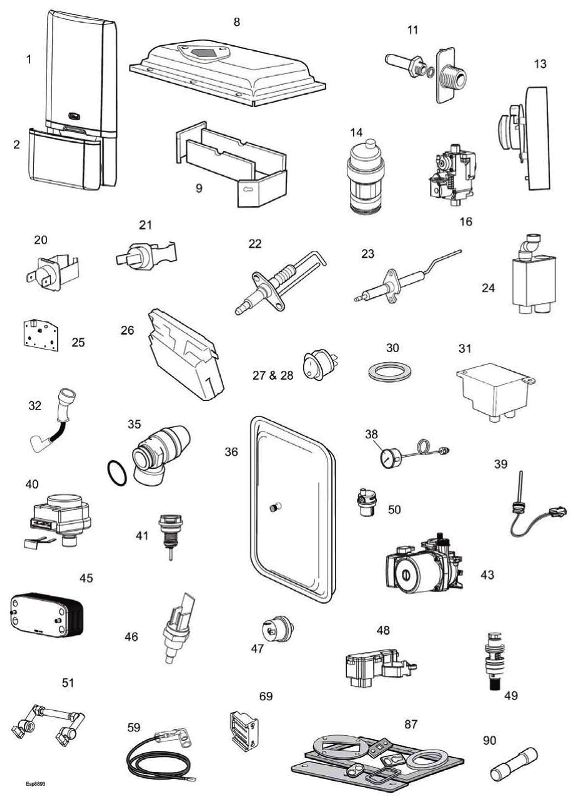 Exploded Diagram for SHORT PARTS