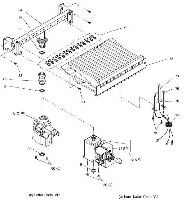 Exploded Diagram for GAS LINE