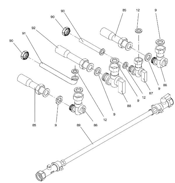 Exploded Diagram for VALVES & PIPES