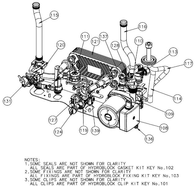 Exploded Diagram for HYDRAULICS