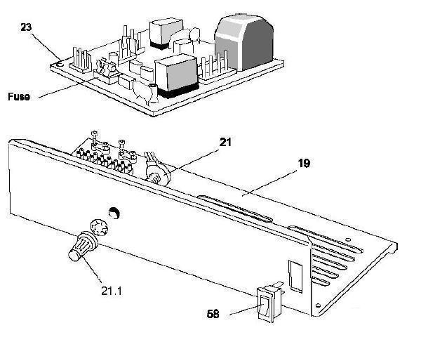 Exploded Diagram for CONTROLS ASSEMBLY