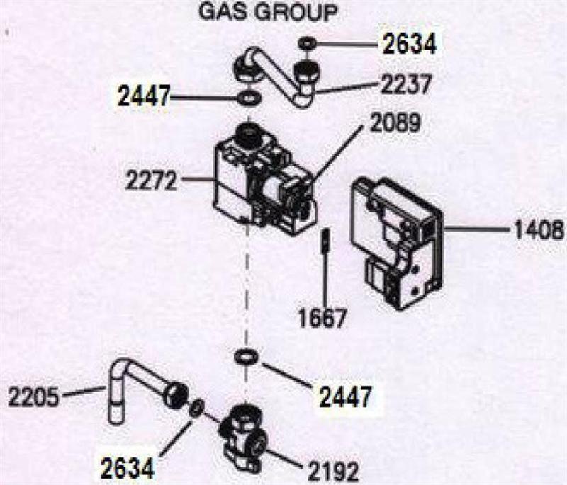 Exploded Diagram for GAS VALVE