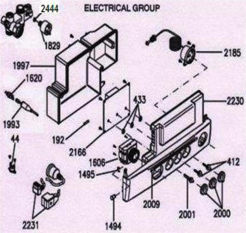 Exploded Diagram for CONTROL PANEL